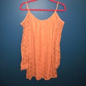 Salmon pink dress, size small